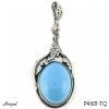 Pendant P4601-TQ with real Turquoise