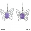 Earrings E3005-A with real Amethyst
