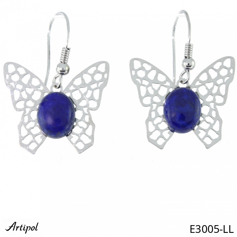 Boucles d'oreilles E3005-LL en Lapis-lazuli véritable