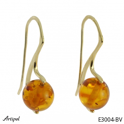Boucles d'oreilles E3004-BV en Ambre véritable