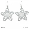 Earrings E3801-PL with real Moonstone