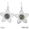 Earrings E3801-LAB with real Labradorite