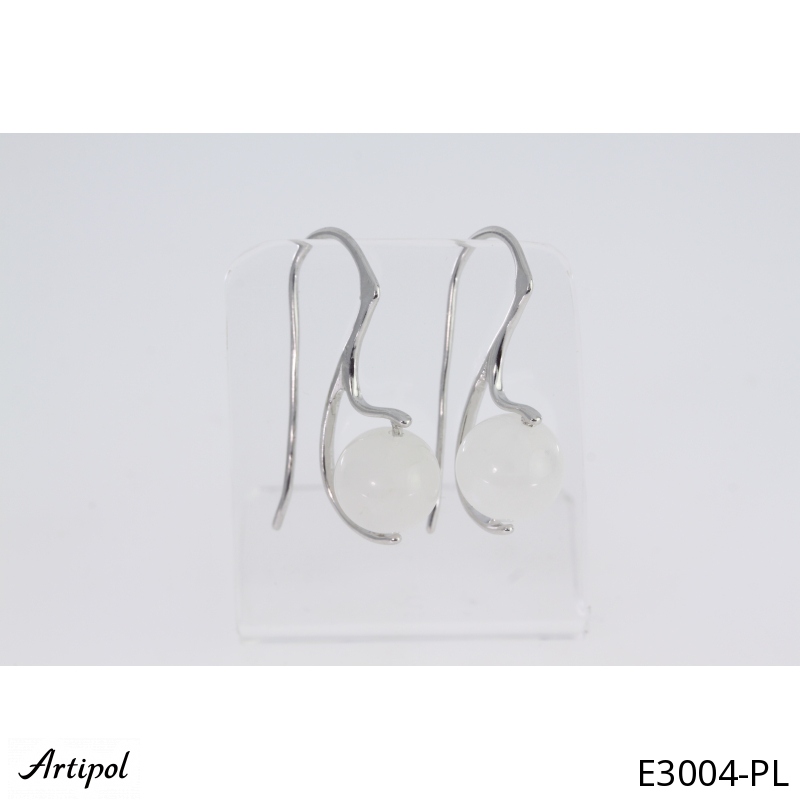 Boucles d'oreilles E3004-PL en Pierre de lune véritable