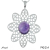 Pendant P4202-A with real Amethyst