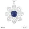 Pendant P4202-LL with real Lapis lazuli