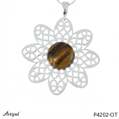 Pendant P4202-OT with real Tiger Eye
