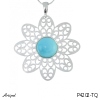Pendant P4202-TQ with real Turquoise