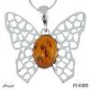 Pendant P3408-B with real Amber