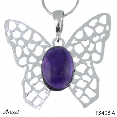 Pendant P3408-A with real Amethyst