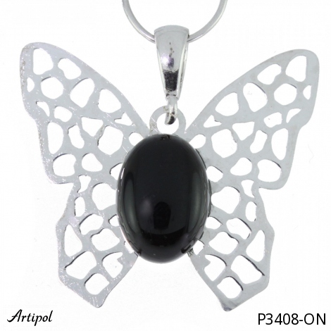 Pendant P3408-ON with real Black onyx