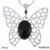 Pendant P3408-ON with real Black onyx