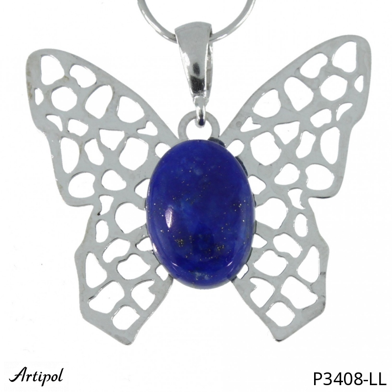 Pendentif P3408-LL en Lapis-lazuli véritable
