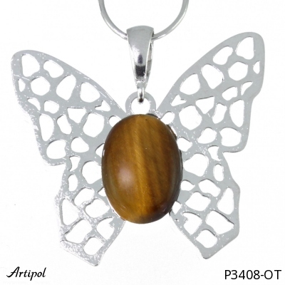 Pendant P3408-OT with real Tiger's eye