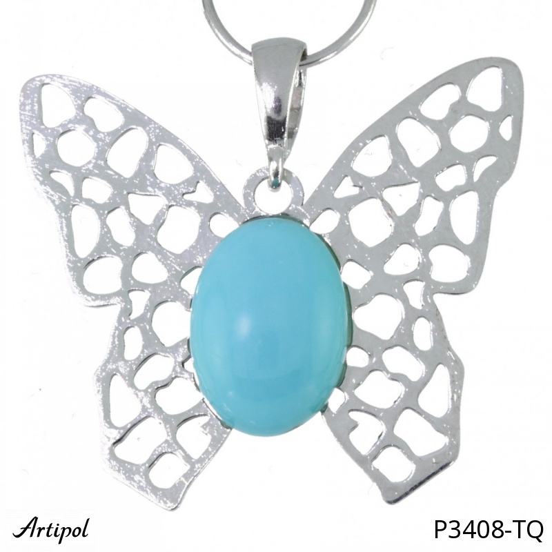 Pendant P3408-TQ with real Turquoise