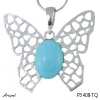 Pendant P3408-TQ with real Turquoise