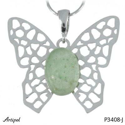 Pendant P3408-J with real Jade