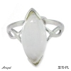 Ring 3019-PL with real Rainbow Moonstone