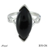 Ring 3019-ON with real Black onyx