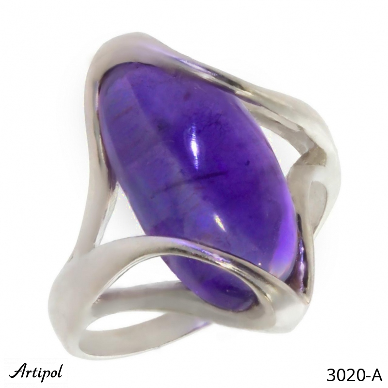 Ring 3020-A with real Amethyst