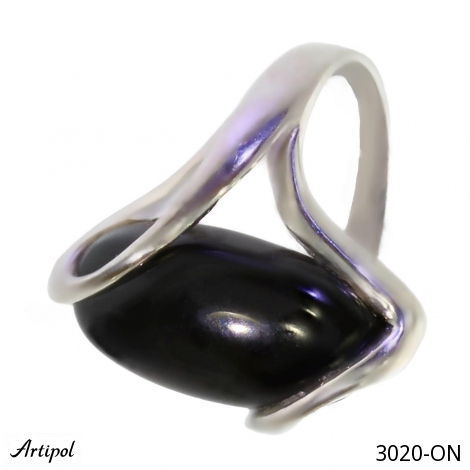 Bague 3020-ON en Onyx noir véritable