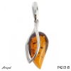 Pendant P4201-B with real Amber