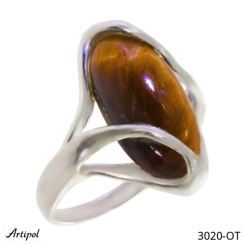 Ring 3020-OT with real Tiger's eye