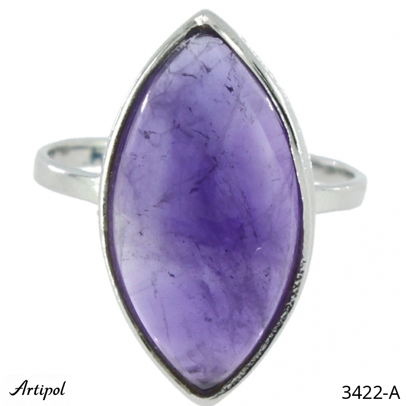 Ring 3422-A with real Amethyst