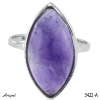 Ring 3422-A with real Amethyst