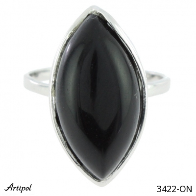 Ring 3422-ON with real Black onyx