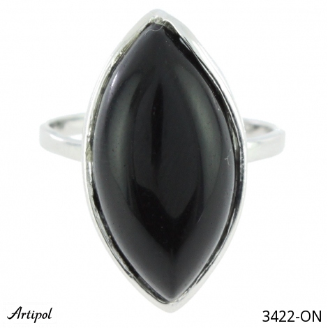 Ring 3422-ON with real Black onyx