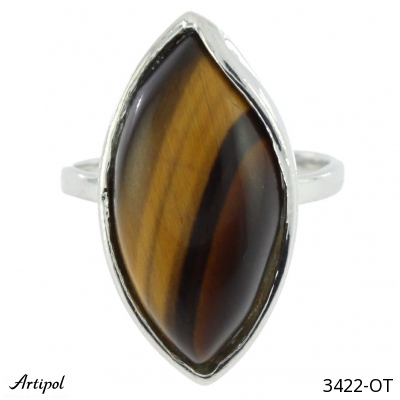 Ring 3422-OT with real Tiger's eye