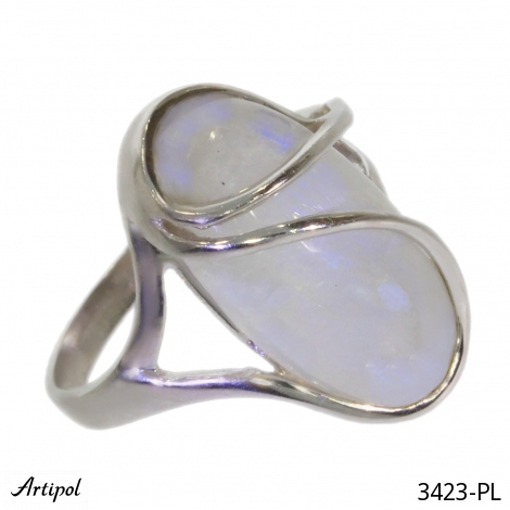 Ring 3423-PL mit echter Mondstein