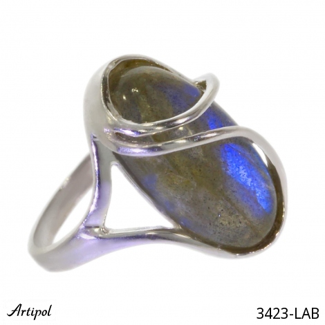 Ring 3423-LAB with real Labradorite