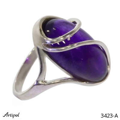 Ring 3423-A with real Amethyst