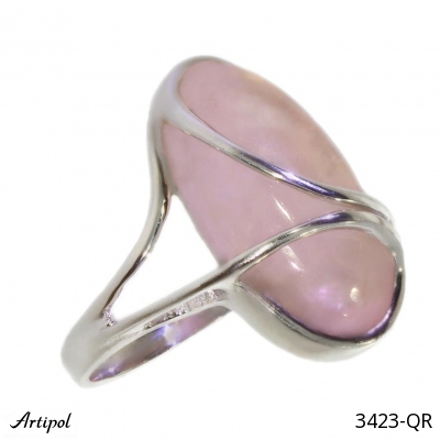 Ring 3423-QR with real Rose Quartz