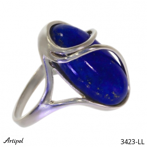 Ring 3423-LL with real Lapis lazuli