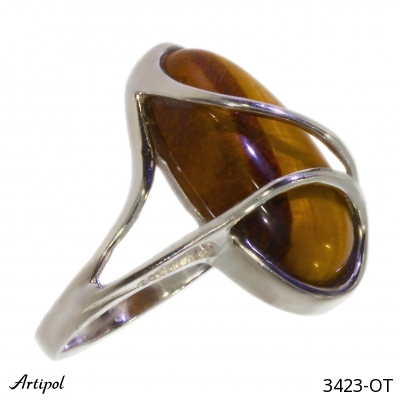 Ring 3423-OT with real Tiger's eye