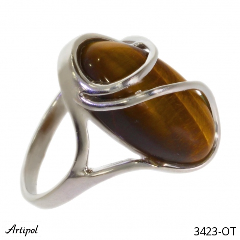 Ring 3423-OT mit echter Tigerauge