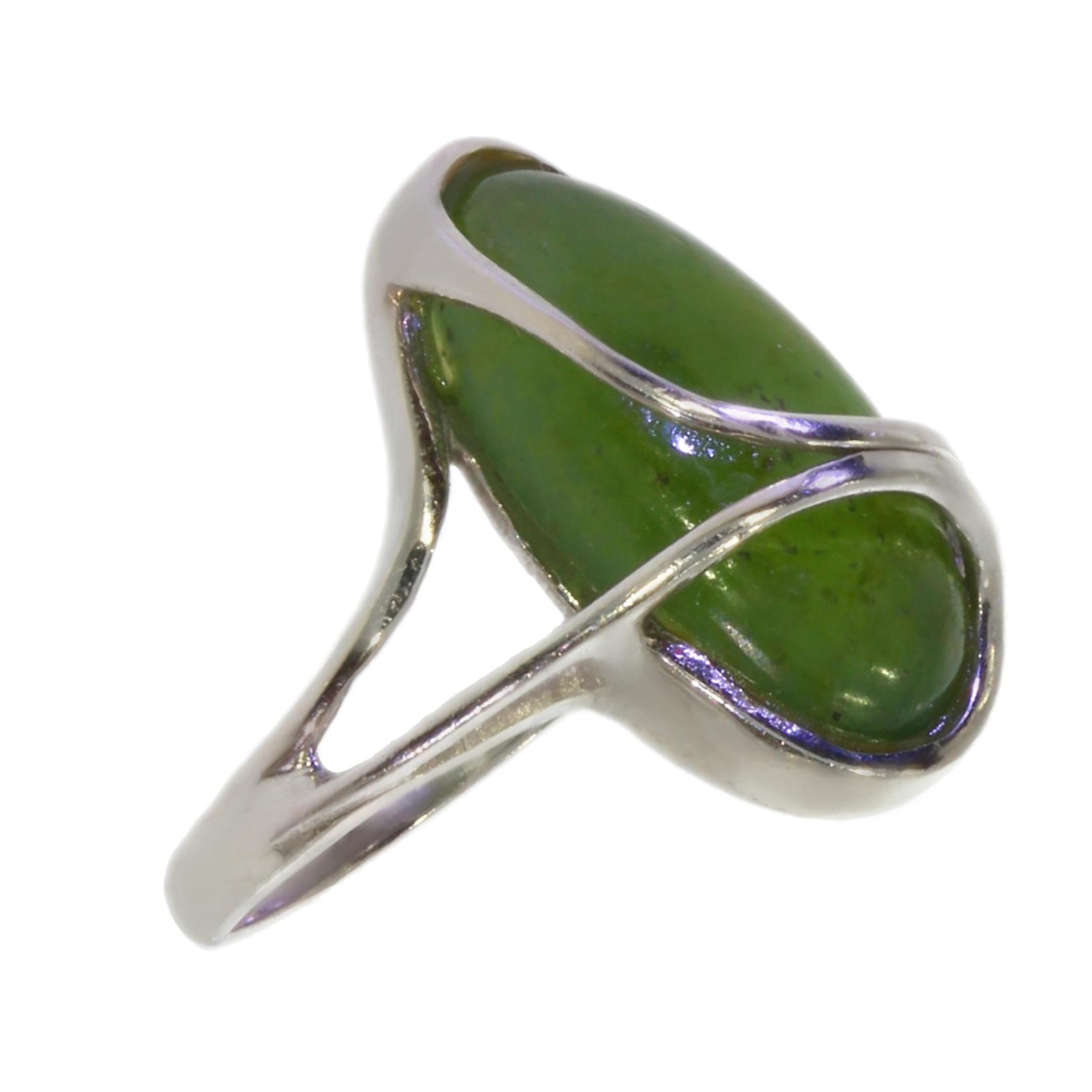 Jade Verte Bague Pierre De Jade Femme Bague 3423-J En Jade
