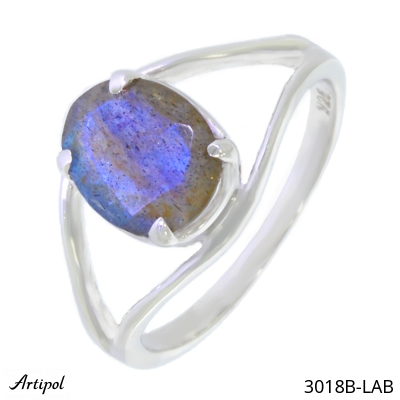 Ring 3018B-LAB with real Labradorite