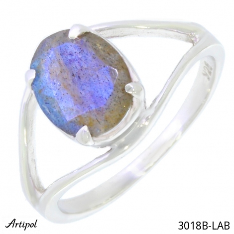 Ring 3018B-LAB with real Labradorite