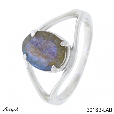 Ring 3018B-LAB with real Labradorite