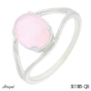 Ring 3018B-QR with real Rose Quartz