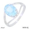 Ring M01B-AQ mit echter Aquamarin
