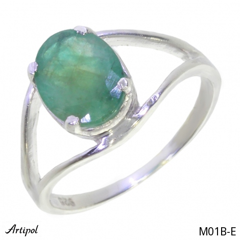 Bague M01B-E en Emeraude véritable
