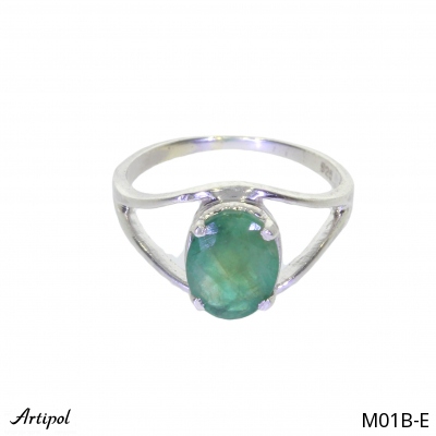 Ring M01B-E with real Emerald