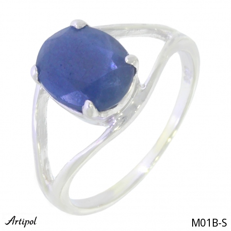 Ring M01B-S mit echter Saphir