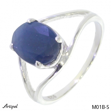 Ring M01B-S mit echter Saphir