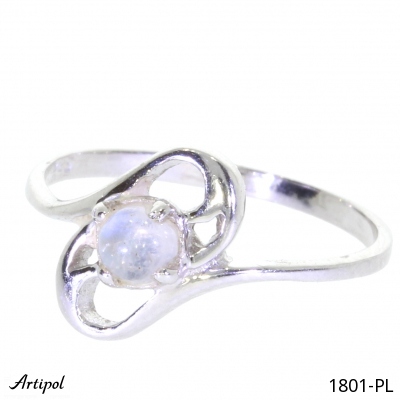 Ring 1801-PL with real Moonstone