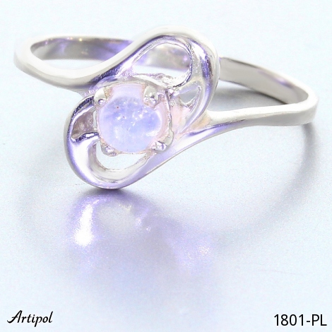 Ring 1801-PL with real Moonstone